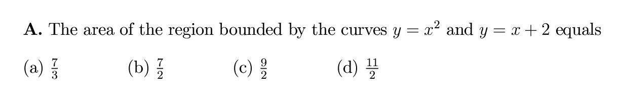 MAT Section 1 multiple choice question example