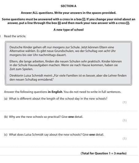 German Sample GCSE German: A Complete Guide - TutorChase