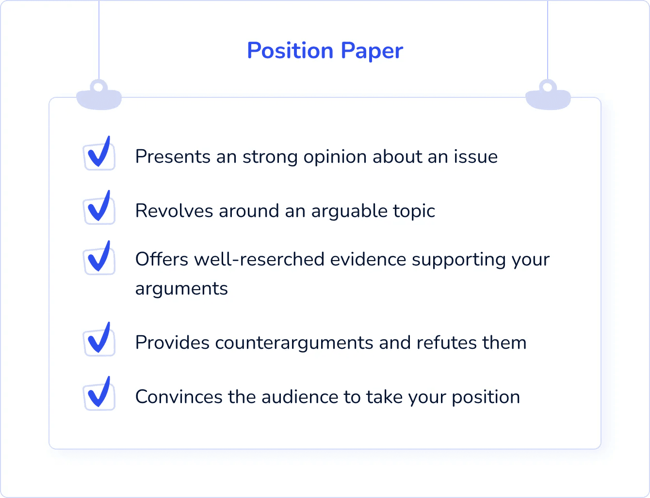 How to Write a Position Paper - Tutorchase