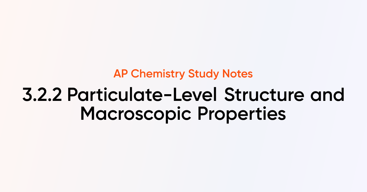 3.2.2 Particulate-Level Structure and Macroscopic Properties | AP ...