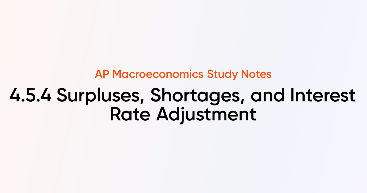 4.5.4 Surpluses, Shortages, and Interest Rate Adjustment | AP ...