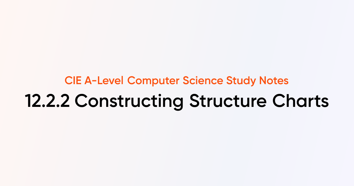 Constructing Structure Charts (12.2.2) | CIE A-Level Computer Science ...