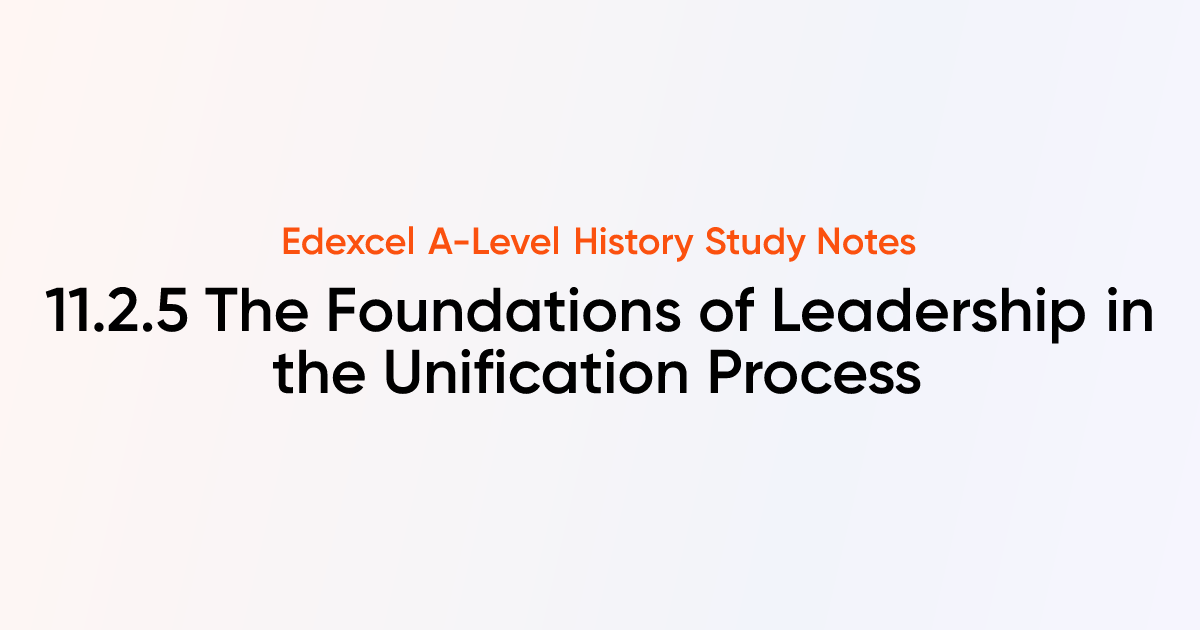 11.2.5 The Foundations of Leadership in the Unification Process ...