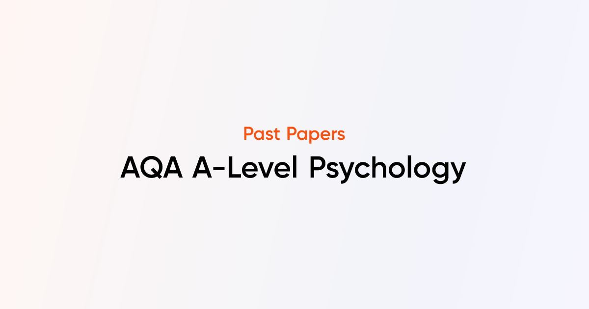Aqa a level psychology past papers tutorchase